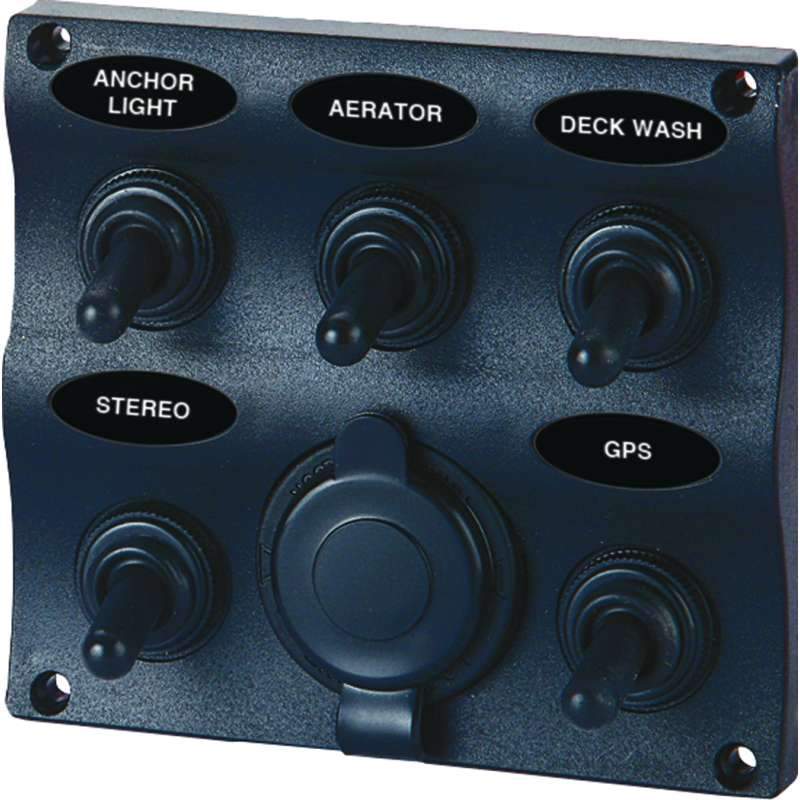 Seasense Qualifies for Free Shipping Seasense Marine 5-Way Switch Panel #50031295