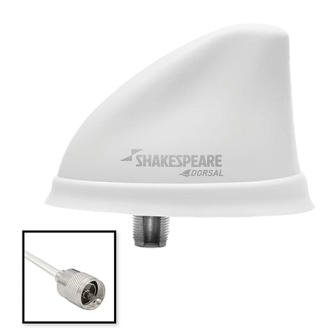 Shakespeare Truck Freight - Not Qualified for Free Shipping Shakspeare Dorsal Antenna White Low-Profile 26' RG-58 #5912-DS-VHF-W