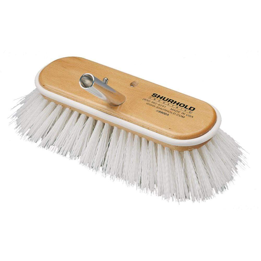 Shurhold Qualifies for Free Shipping Shurhold 10" Polypropylene Stiff Brislte Deck Brush #990
