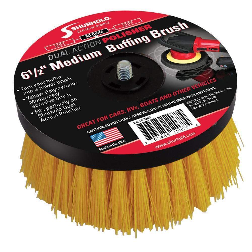 Shurhold Qualifies for Free Shipping Shurhold 6-1/2" Medium Brush for Dual Action Polisher #3206