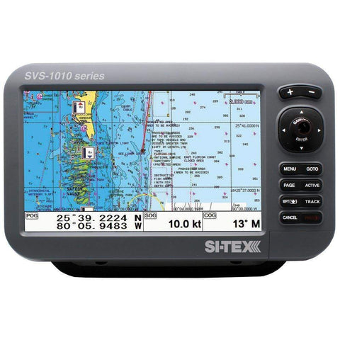 SI-TEX 10" Chartplotter System with Internal GPS/Navionics+ #SVS-1010C