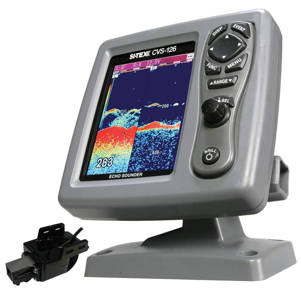 SI-TEX Qualifies for Free Shipping SI-TEX CVS-126 Dual Frequency Color Echo Sounder w/Transom #CVS-126TM