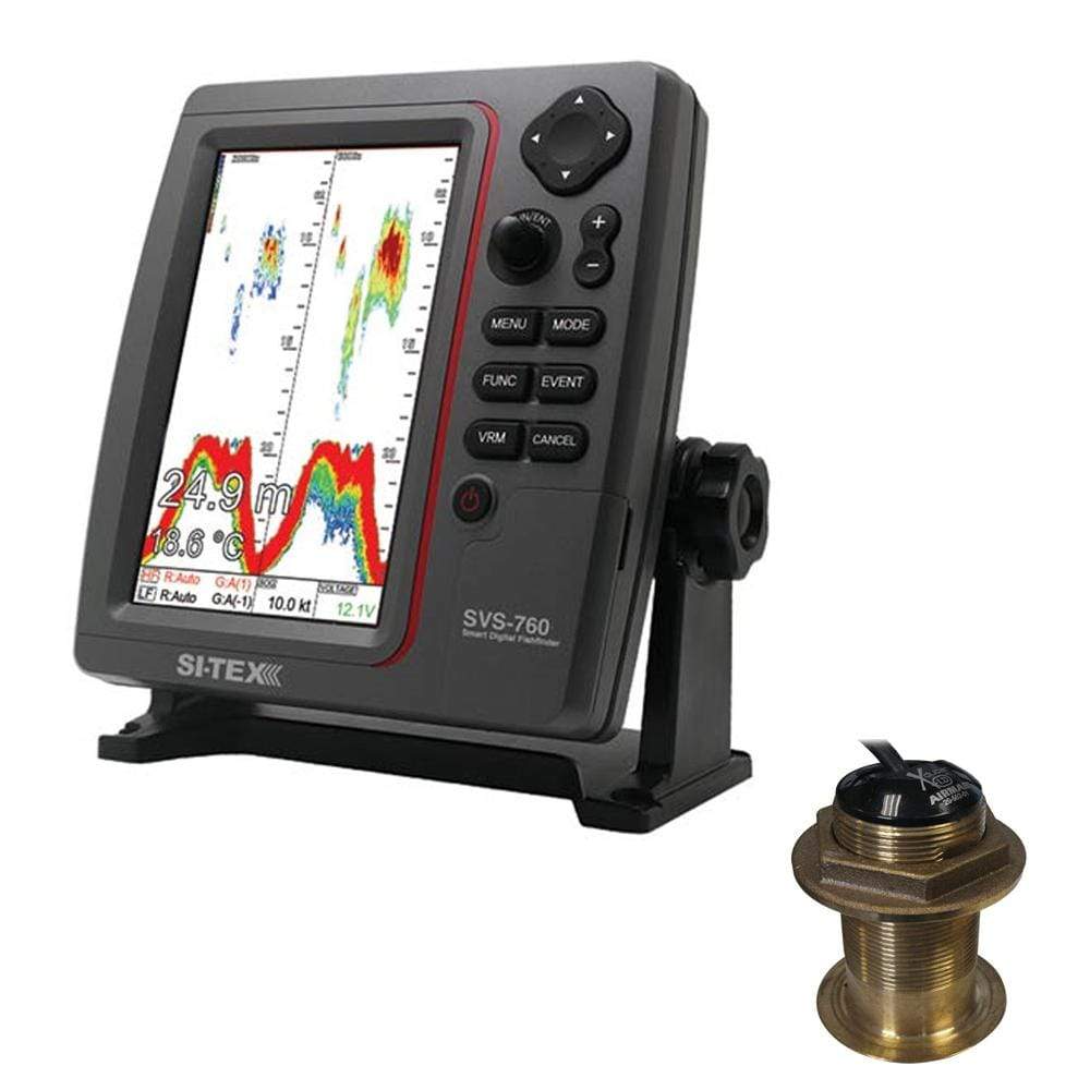 SI-TEX Qualifies for Free Shipping SI-TEX SVS-760 Fish Finder Kit with Bronze B60 20-Degree #SVS-760B60-20