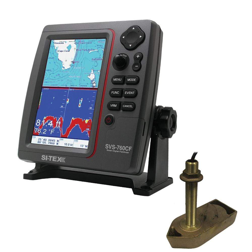 SI-TEX Qualifies for Free Shipping SI-TEX SVS-760CF Chartplotter/Fishfinder Kit Bronze TH #SVS-760CFTH1