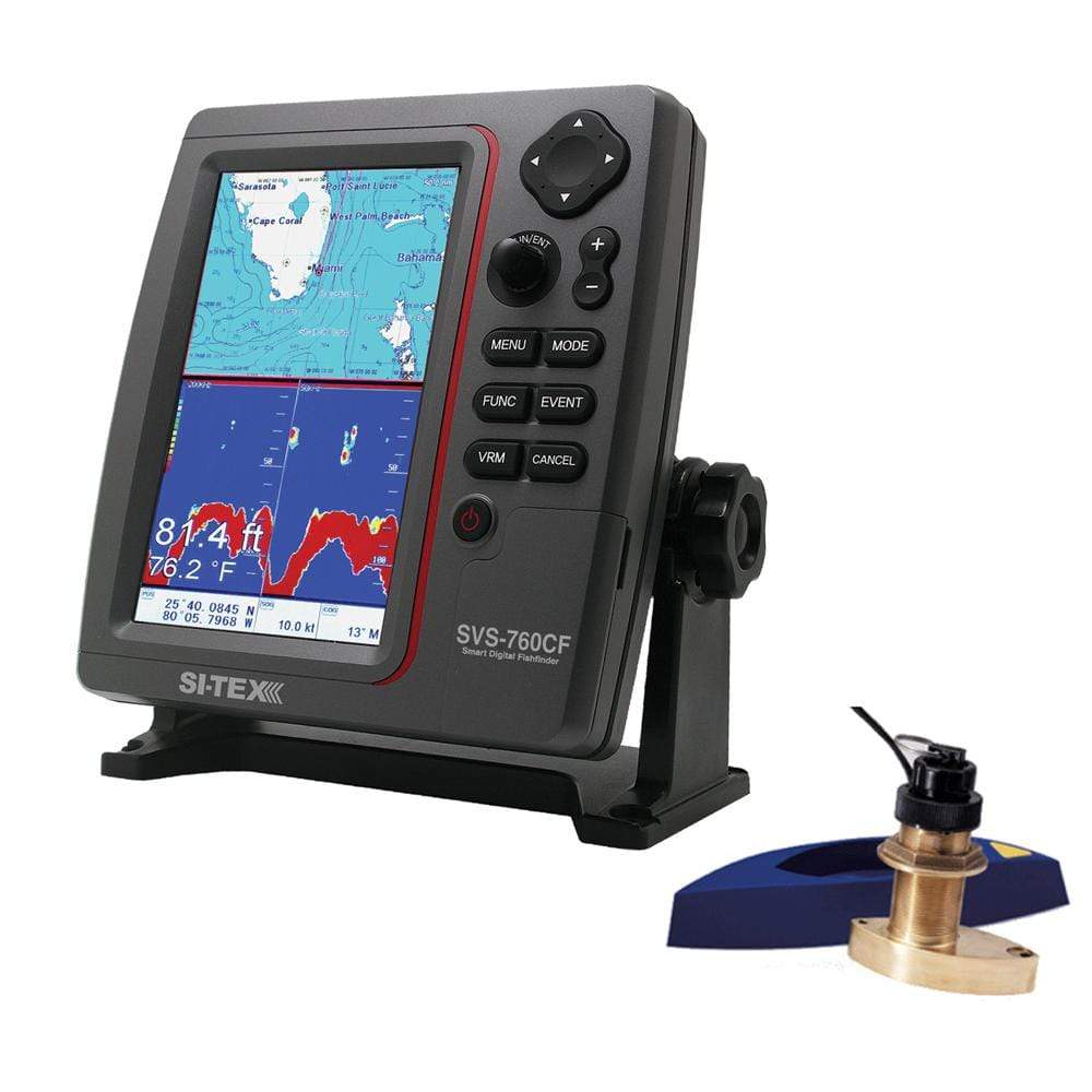 SI-TEX Qualifies for Free Shipping SI-TEX SVS-760CF Chartplotter/Fishfinder Kit Bronze TH #SVS-760CFTH2