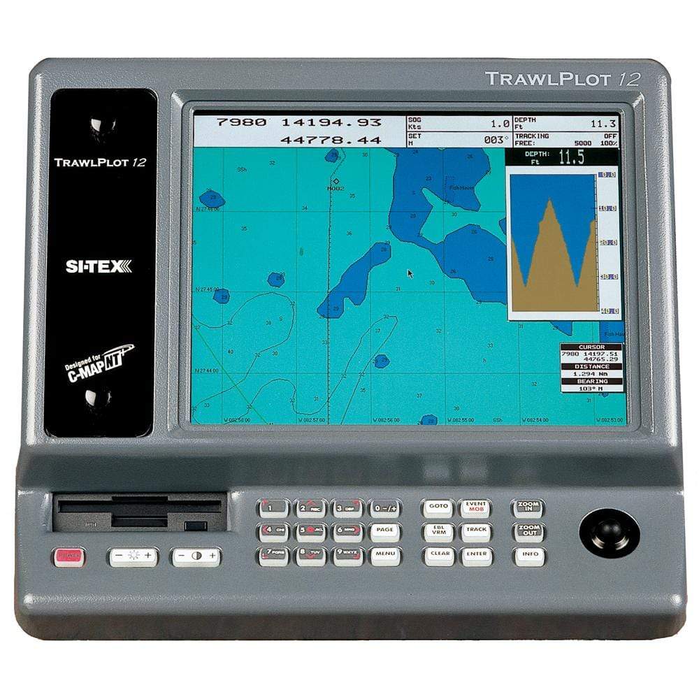 SI-TEX Qualifies for Free Shipping SI-TEX TRAWLPLOT 12" SD Color Chartplotter/WAAS Receiver #TRAWLPLOT 12