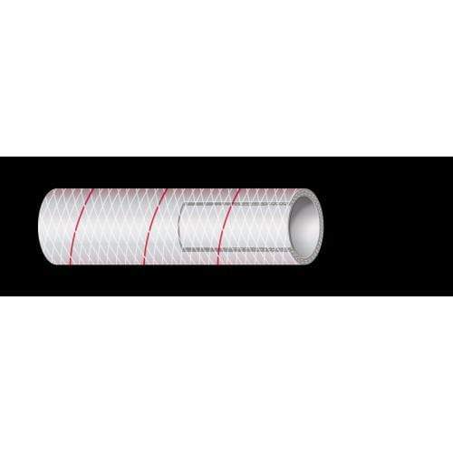 Sierra Oversized - Not Qualified for Free Shipping Sierra 1" Clear Reinforced PVC with Red Tracer 250' Coil #116-162-1000