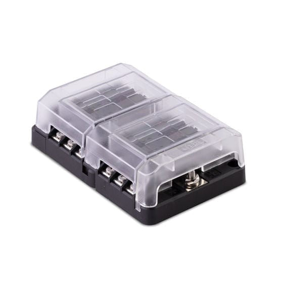 Sierra Qualifies for Free Shipping Sierra 408 Series Fuse Block 12-Gang with Cover #FS40820