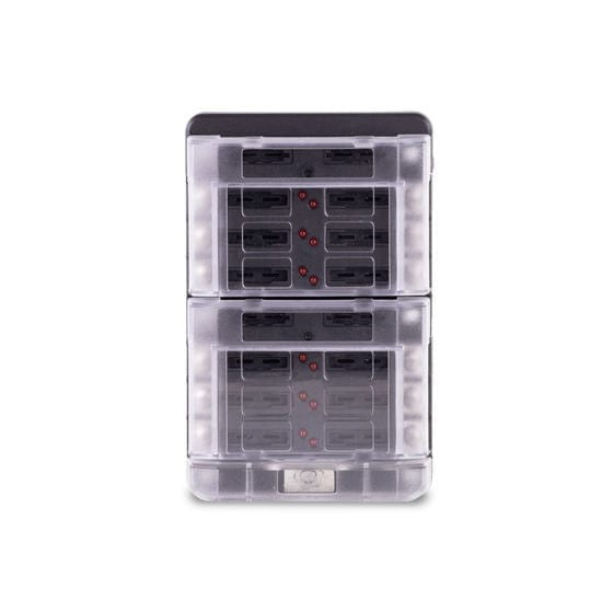 Sierra Qualifies for Free Shipping Sierra 408 Series Fuse Block 12-Gang with Cover #FS40820