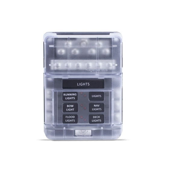 Sierra Qualifies for Free Shipping Sierra 408 Series Fuse Block 6-Gang with Bus Bar and Cover #FS40830