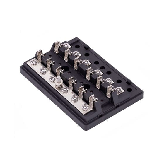 Sierra Qualifies for Free Shipping Sierra 409 Series Fuse Block 12-Gang with Bus Bar and Cover #FS40910