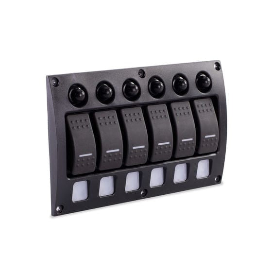 Sierra Qualifies for Free Shipping Sierra Switch Panel Water Resistant 6P Contura & Circuit Breaker #SP21010
