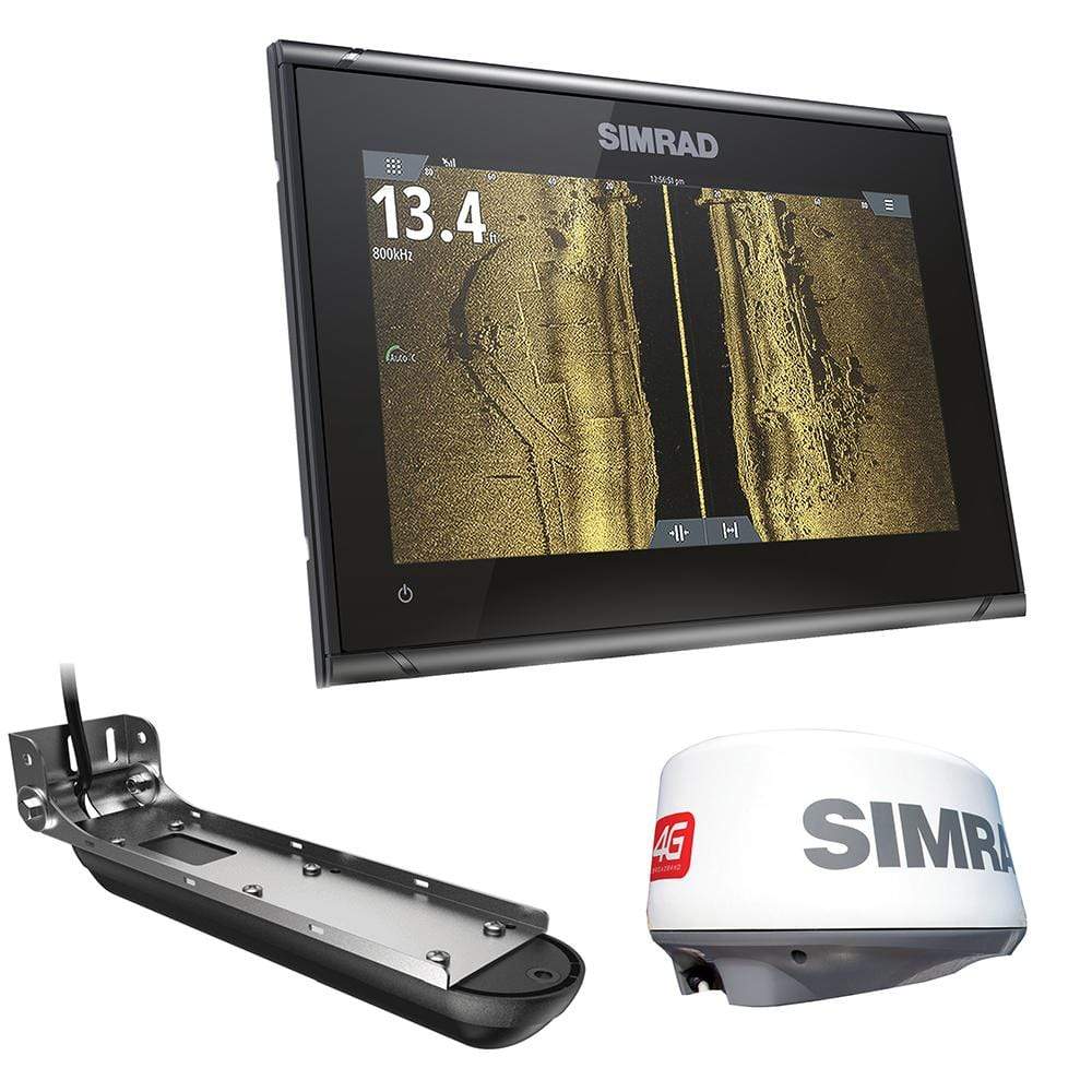 Simrad Oversized - Not Qualified for Free Shipping Simrad Go9 XSE Combo with 4G Radar AI 3-in-1 T/M Cmap Pro #000-14879-001