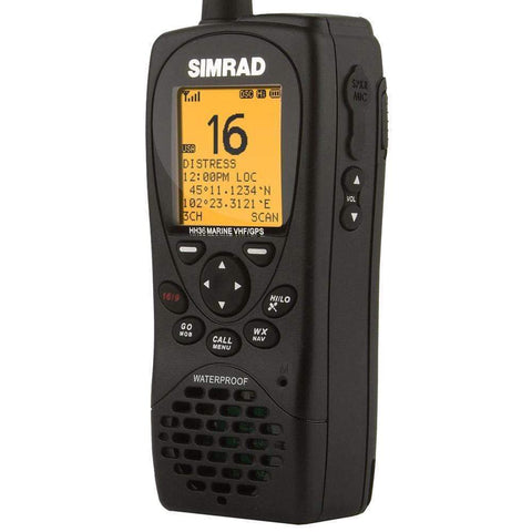 Simrad HH36 VHF Handheld with Built-In GPS Class D Dsc #000-10785-001