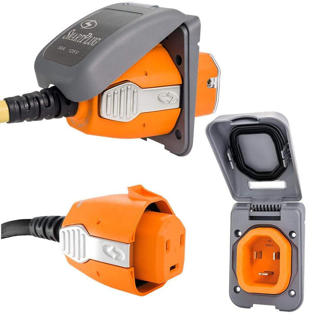 SmartPlug Qualifies for Free Shipping SmartPlug 30a Connector & Non Metallic Inlet Gray #B30ASSYPG