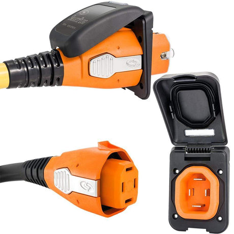 SmartPlug Qualifies for Free Shipping SmartPlug 50a Connector & Non Metallic Inlet Black #B50ASSYPB