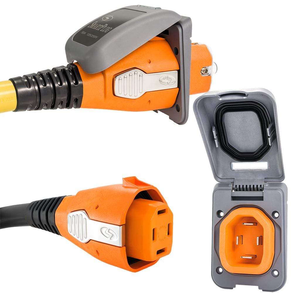 SmartPlug Qualifies for Free Shipping SmartPlug 50a Connector & Non Metallic Inlet Gray #B50ASSYPG