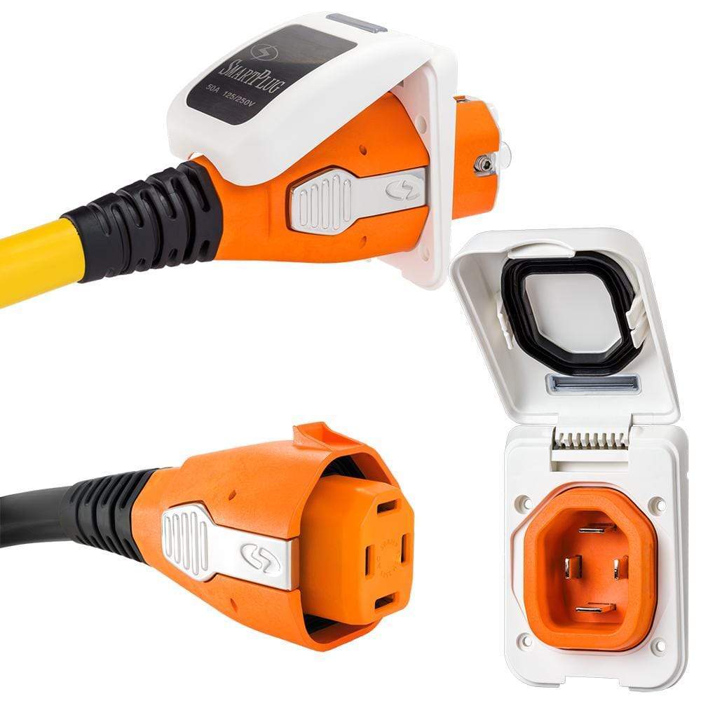 SmartPlug Qualifies for Free Shipping SmartPlug 50a Connector & Non Metallic Inlet White #B50ASSYPW