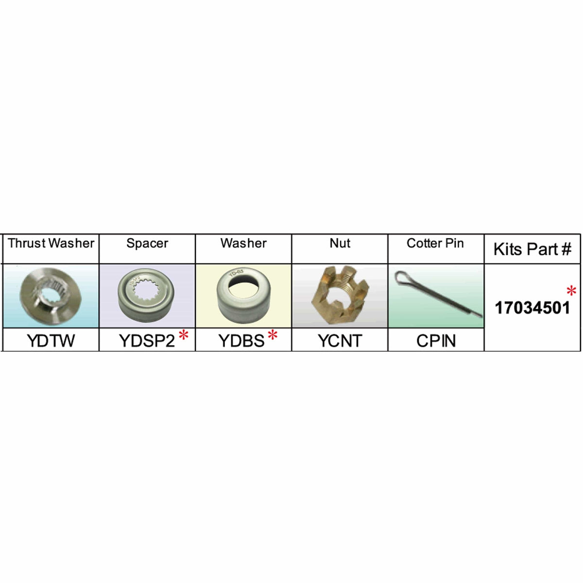 Solas Qualifies for Free Shipping Solas YD-PKT Yamaha Kit Assembly 60-90HP #17034501