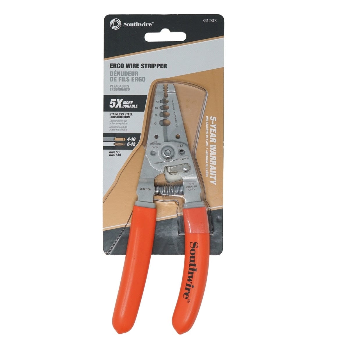 Southwire Qualifies for Free Shipping Southwire Ergonomic Wire Stripper 6-12 AWG #58277940