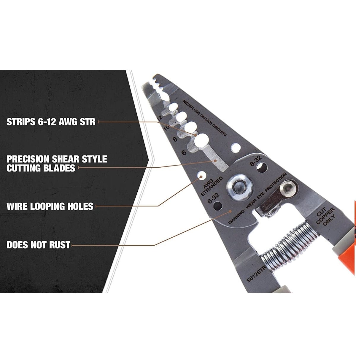 Southwire Qualifies for Free Shipping Southwire Ergonomic Wire Stripper 6-12 AWG #58277940