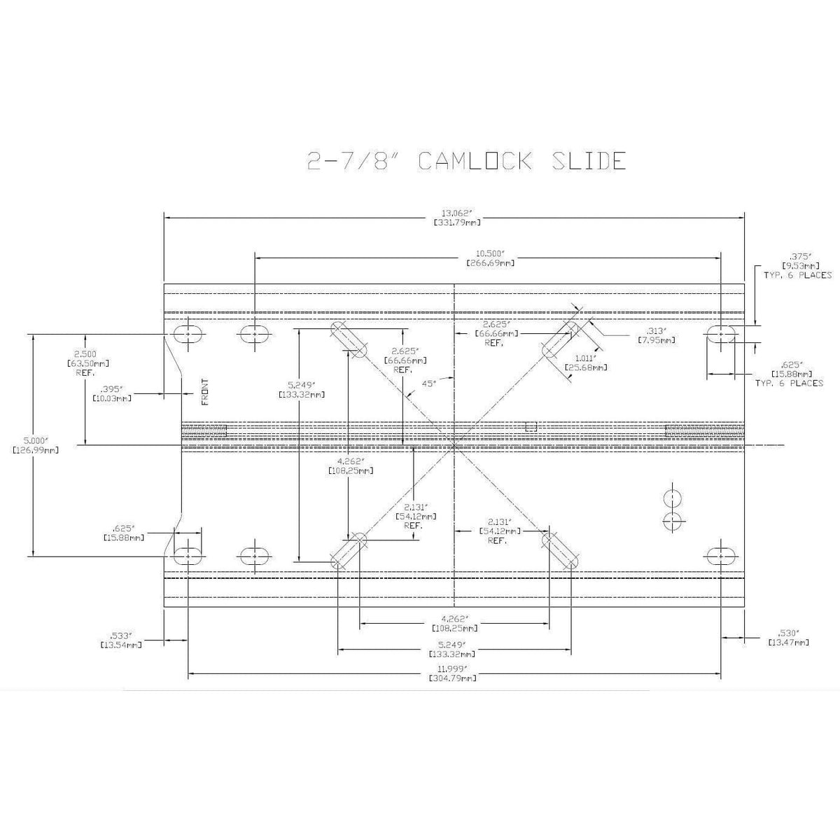 Springfield Camlock Pedestal Unit 12" #1260012