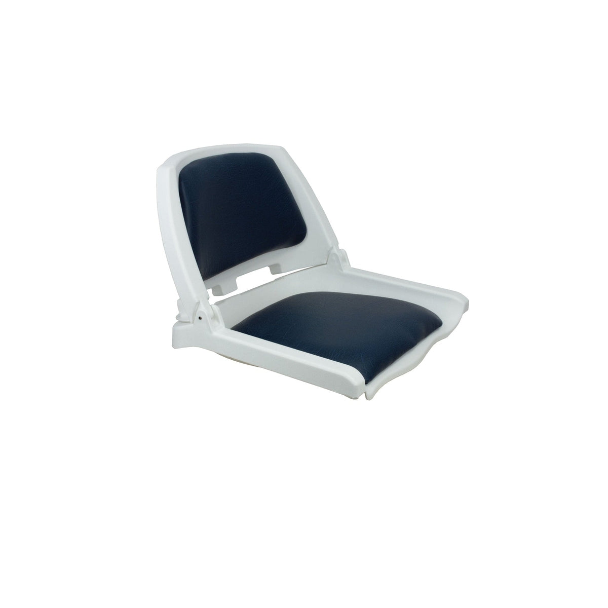 Springfield Not Qualified for Free Shipping Springfield Traveler Folding Seat White with Blue Cushion #1061115-C