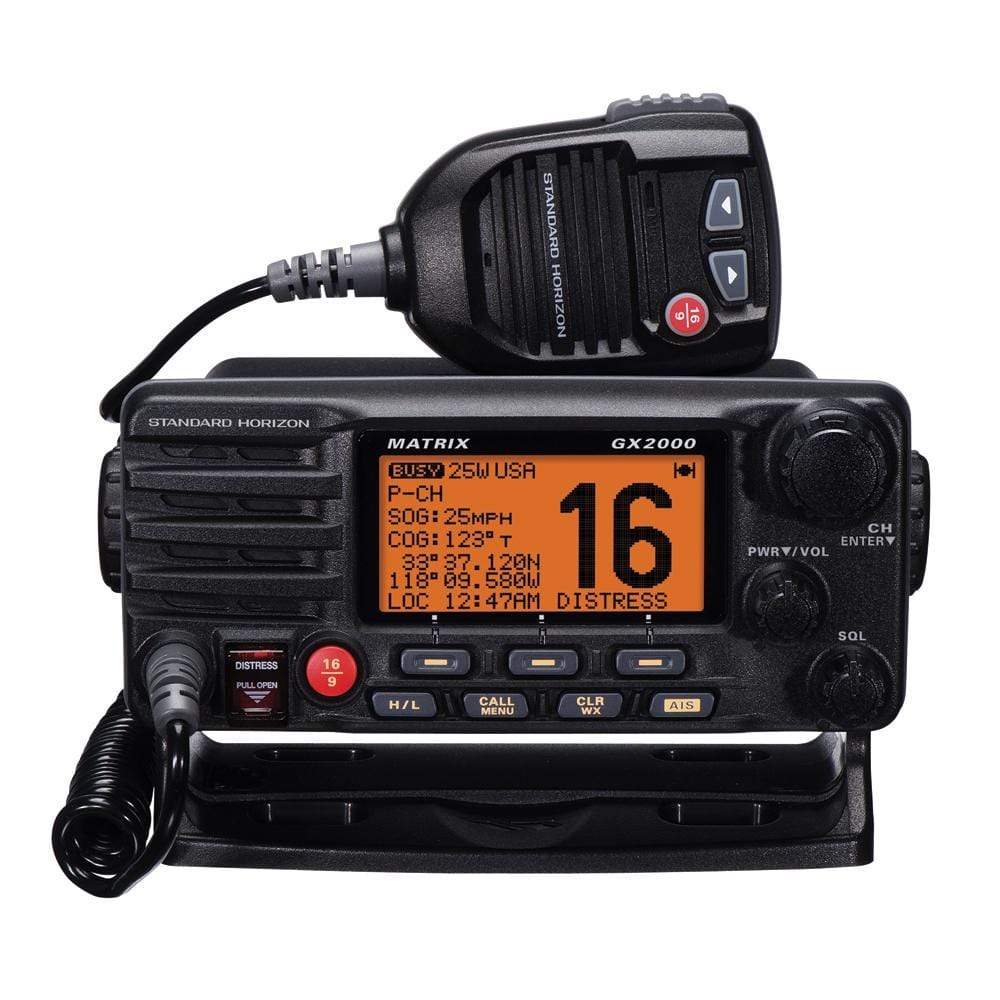 Standard Horizon Qualifies for Free Shipping Standard Horizon Matrix GX2000 VHF with Optional AIS Input #GX2000B