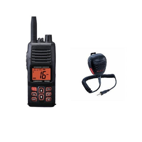 Standard Horizon Qualifies for Free Shipping Standard HX400 5w Handheld VHF with CMP460 Speaker Microphone #HX400 BUNDLE