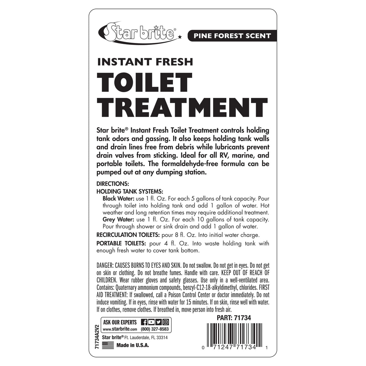 Star Brite Qualifies for Free Shipping Star Brite 32 oz Toilet Treatment #71734