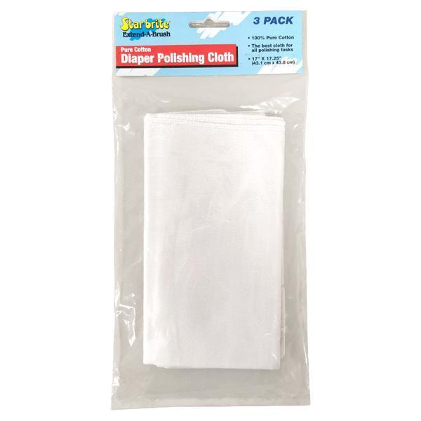 Star Brite Qualifies for Free Shipping Star Brite Cotton Diaper Polish Cloths 3-pk #040039P