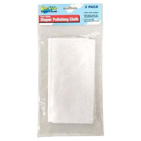 Star Brite Qualifies for Free Shipping Star Brite Cotton Diaper Polish Cloths 3-pk #040039P