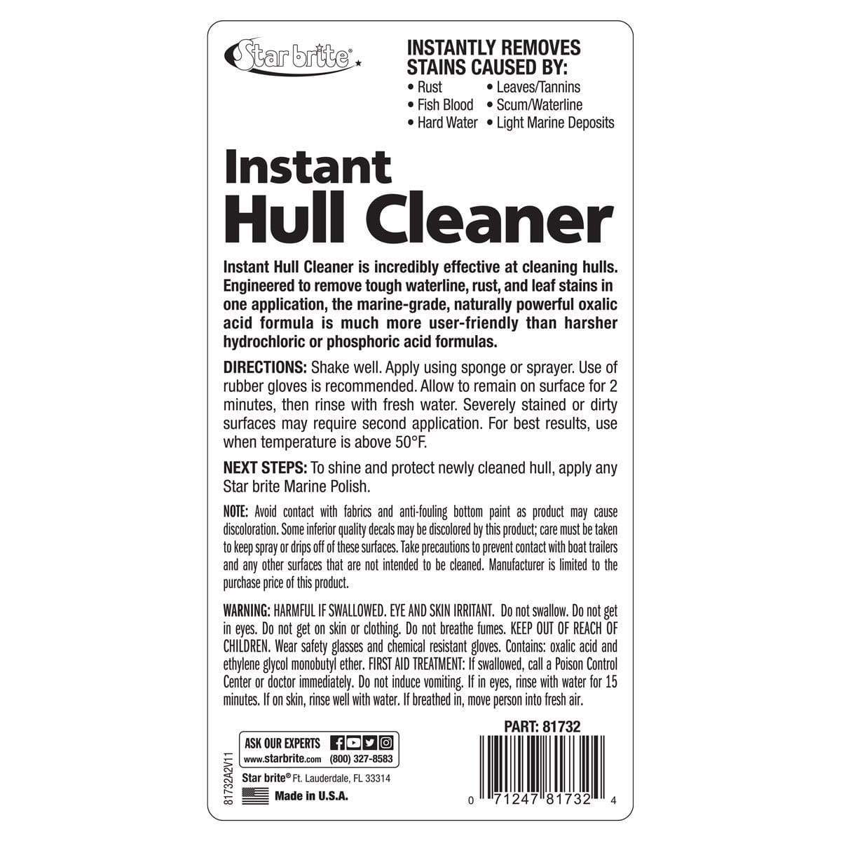 Star Brite Qualifies for Free Shipping Star Brite Hull Cleaner 32 oz #081732PW