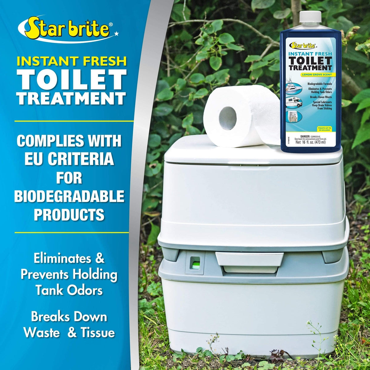 Star Brite Qualifies for Free Shipping Star Brite Instant Fresh Toilet Treatment Lemon Scent 32 oz #71732