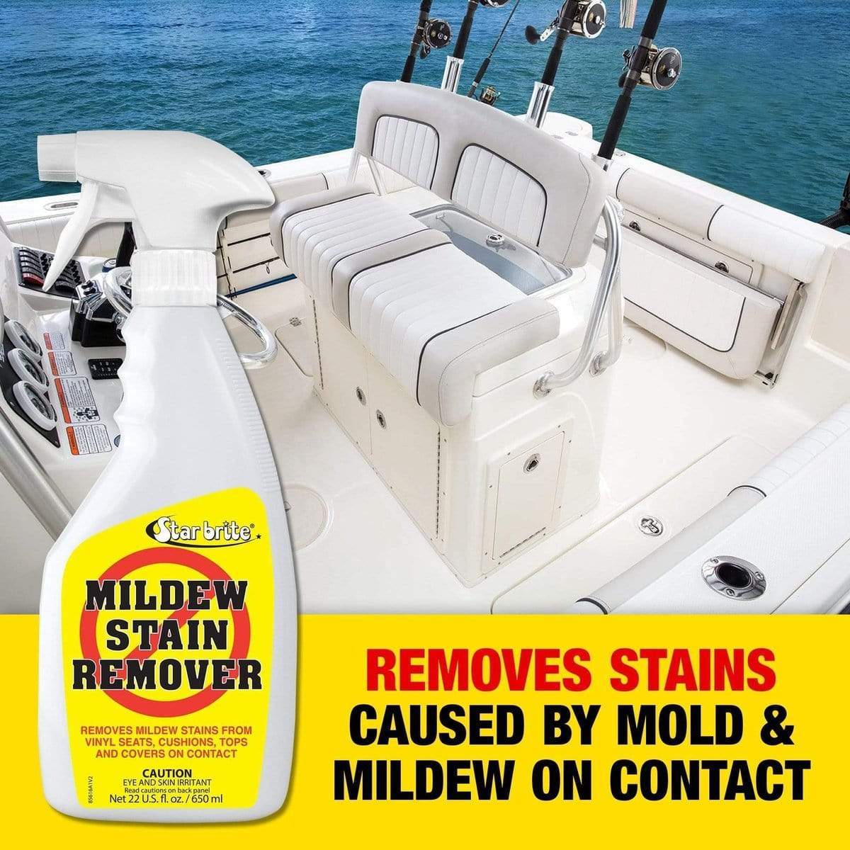 Star Brite Qualifies for Free Ground Shipping Star Brite Mildew Stain Remover Gallon #85600