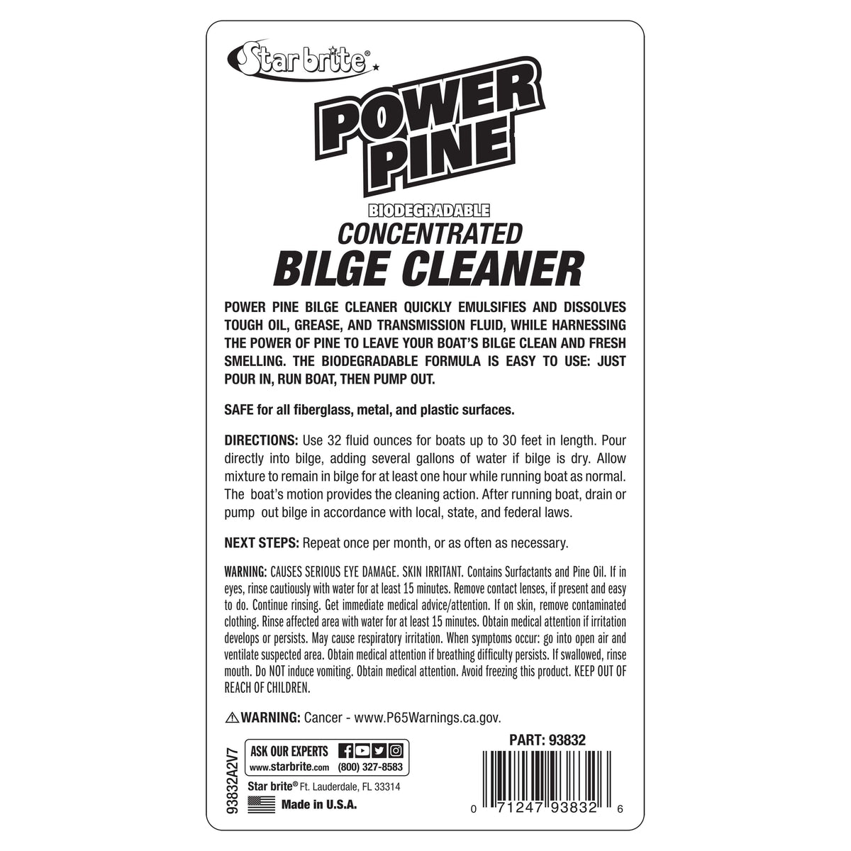 Star brite Qualifies for Free Shipping Star brite Power Pine Bilge Cleaner 32 oz #093832