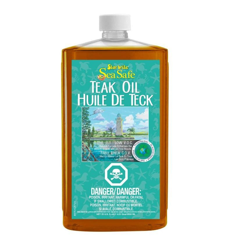 Star Brite Qualifies for Free Shipping Star Brite Sea Safe Teak Oil 32 oz #089751P