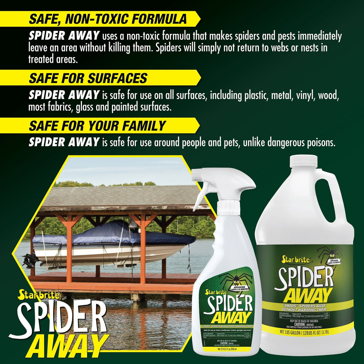 Star Brite Qualifies for Free Shipping Star Brite Spider Away 22 oz #095022P