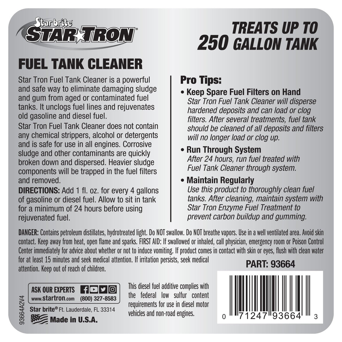 Star Brite Qualifies for Free Shipping Star brite Star Tron Tank Cleaner 64 oz #093664