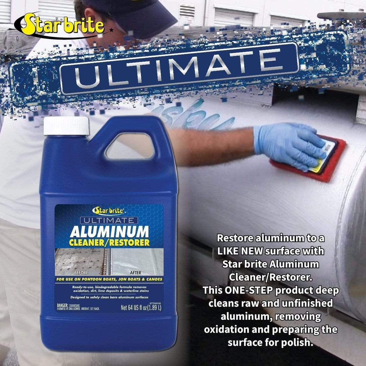 Star Brite Qualifies for Free Shipping Star Brite Ultimate Aluminum Cleaner/Restorer 64 oz #87764