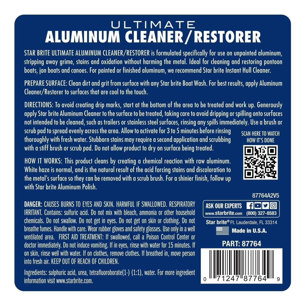 Star Brite Qualifies for Free Shipping Star Brite Ultimate Aluminum Cleaner/Restorer 64 oz #87764