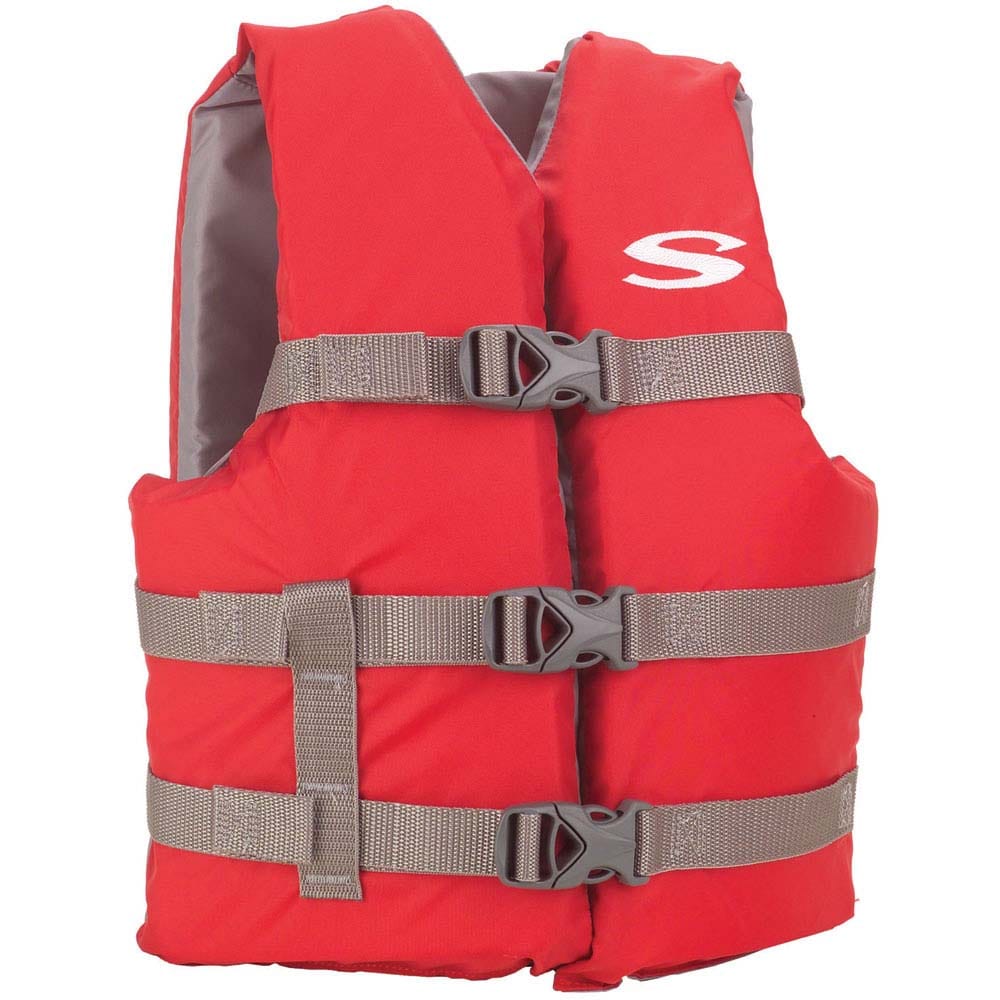 Stearns Qualifies for Free Shipping Stearns Classic Youth Life Jacket Red 50-90 lbs #2159436