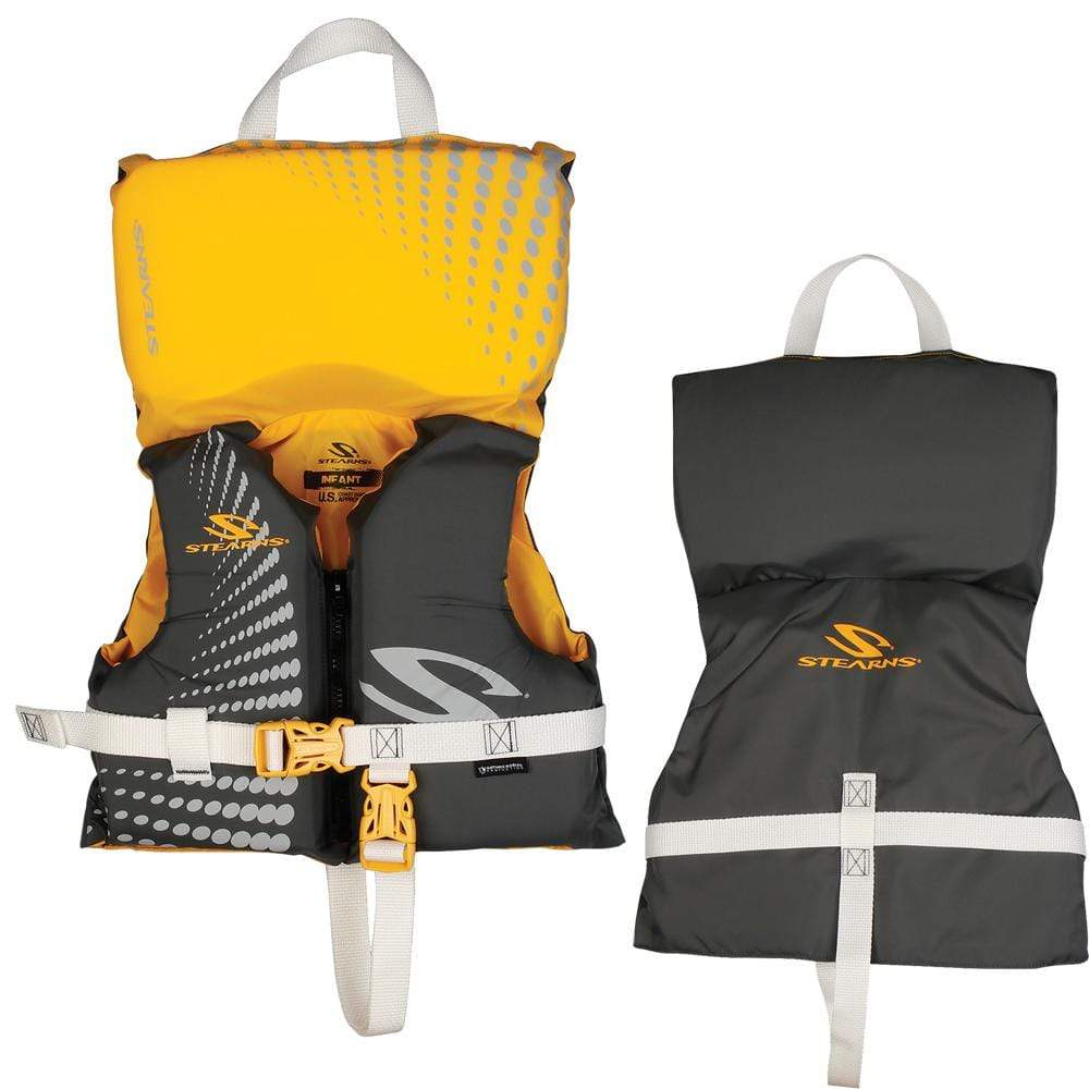 Stearns Qualifies for Free Shipping Stearns Infant Antimicrobial Life Jacket Gold up to 30 lb #2000029261