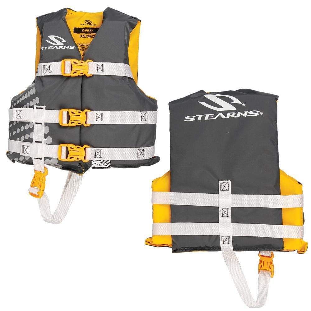 Stearns Qualifies for Free Shipping Stearns PFD 3004 Child Nylon Gold #3000002197