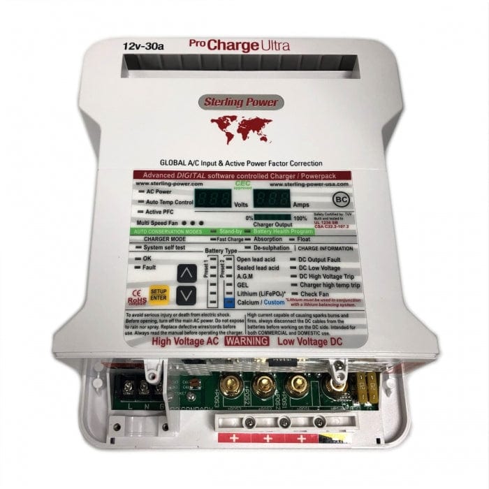 Sterling Power Qualifies for Free Shipping Sterling Power Pro Charge Ultra 12v 30a 3-Bank Charger #PCU1230