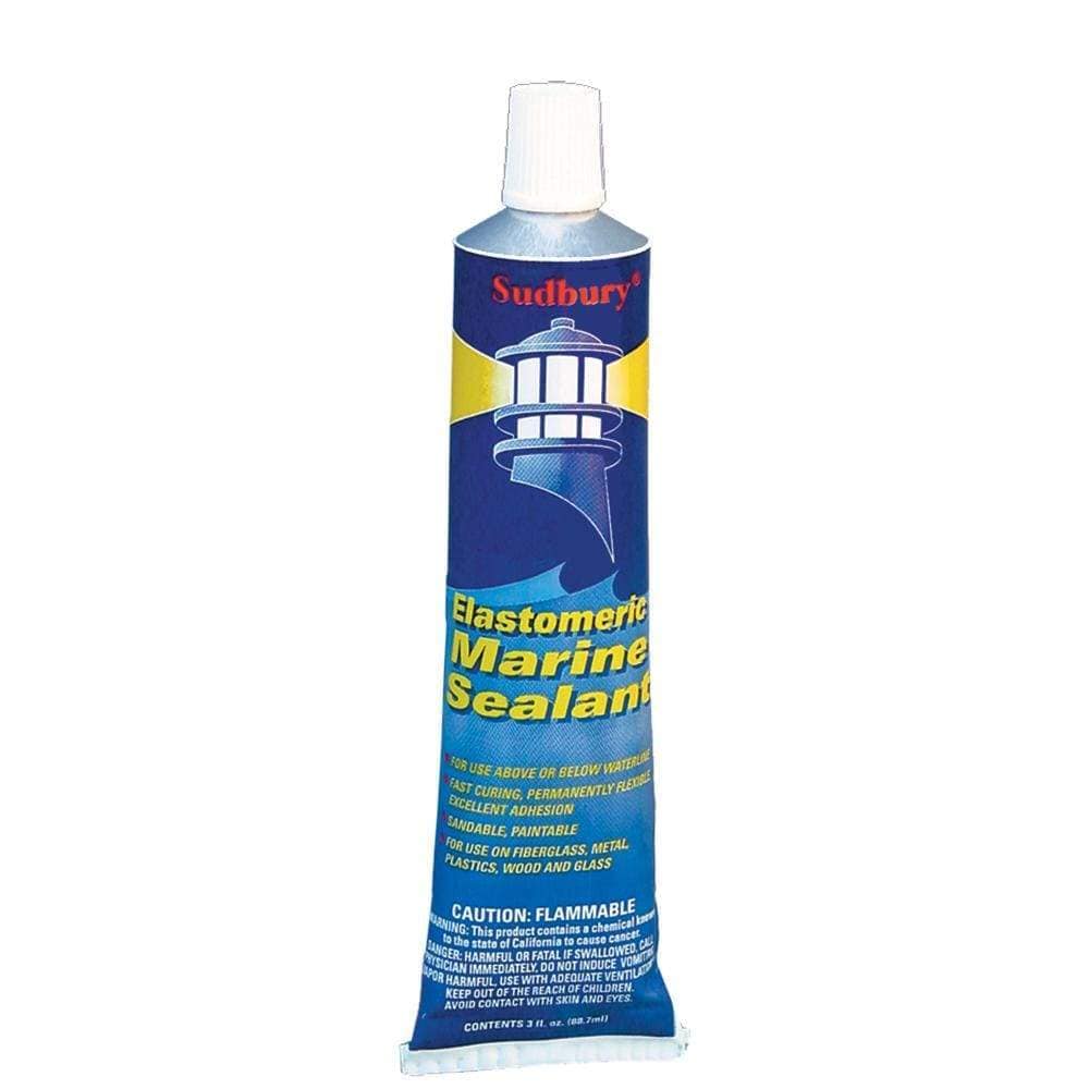 Sudbury Boat Care Hazardous Item - Not Qualified for Free Shipping Sudbury Boat Care Elastomeric Marine Sealant White 3 oz #320