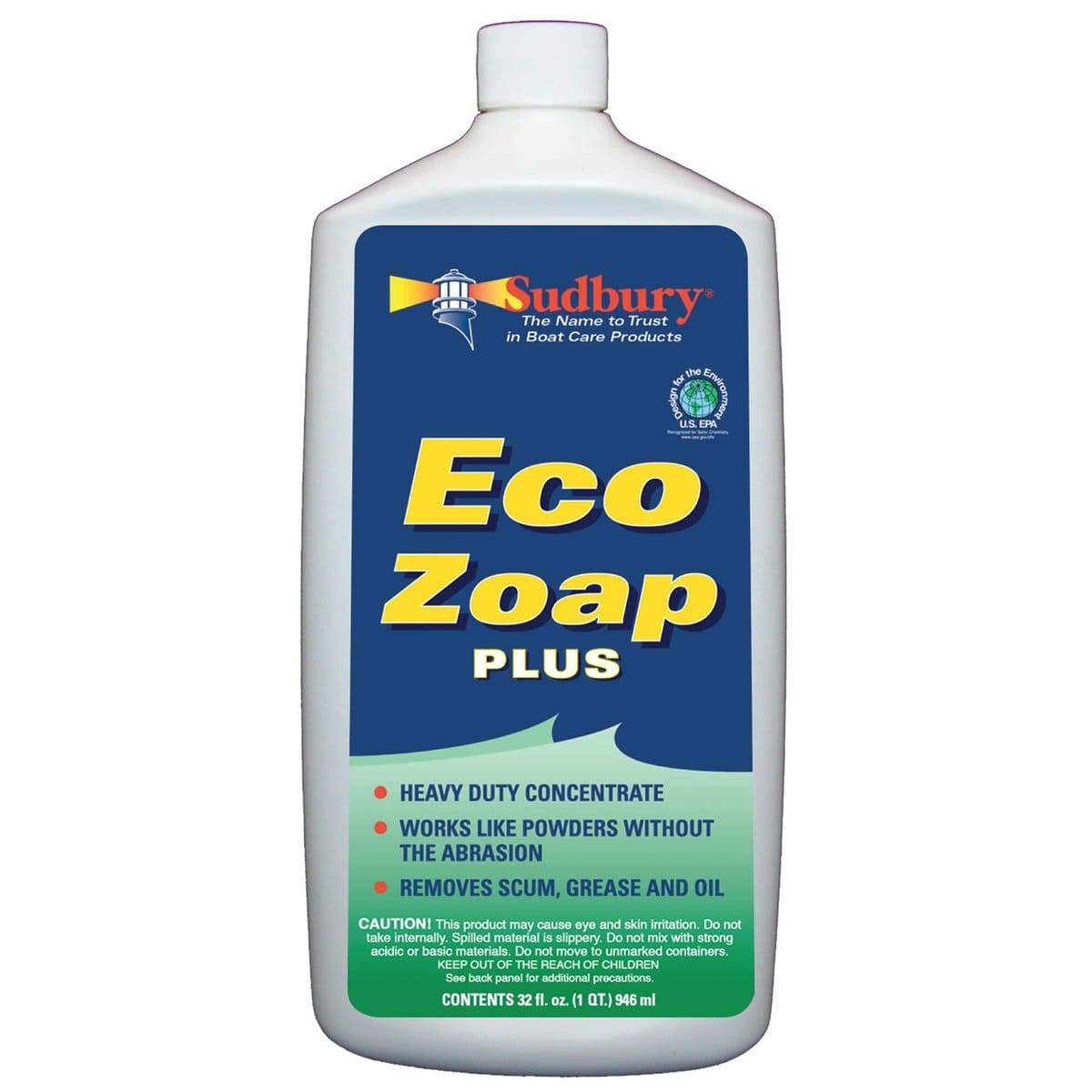 Sudbury Boat Care Qualifies for Free Shipping Sudbury Eco Zoap Plus 32 oz #811Q