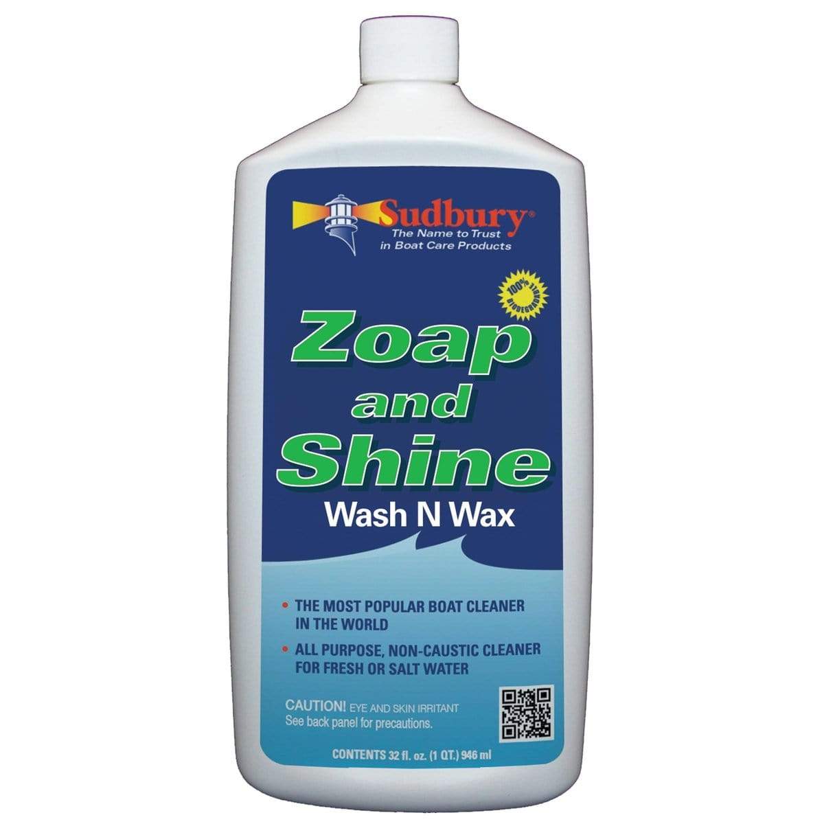 Sudbury Boat Care Qualifies for Free Shipping Sudbury Zoap and Shine Wash N Wax 32 oz #809Q