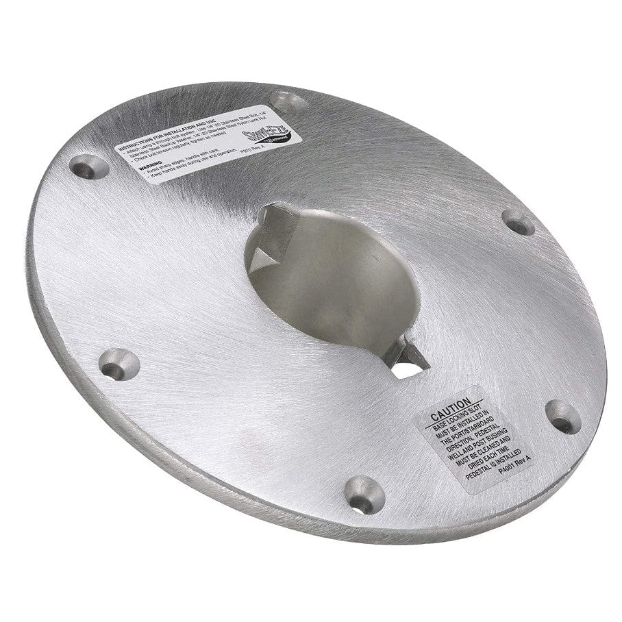 Swivl-Eze Qualifies for Free Shipping Swivl-Eze Base Plate Aluminum Satin Finish 9" Round #SP-68914