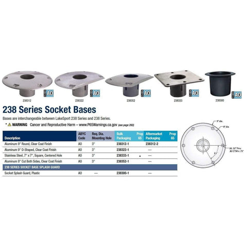 Swivl-Eze Qualifies for Free Shipping Swivl-Eze Socket Splash Guard Plastic 238-Series Pedestals #238300-1